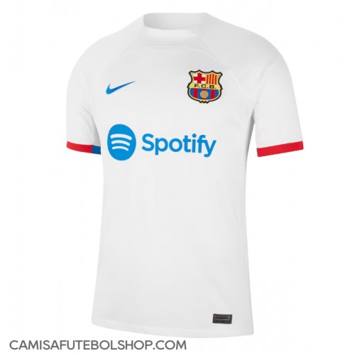 Camisa de time de futebol Barcelona Replicas 2º Equipamento 2023-24 Manga Curta